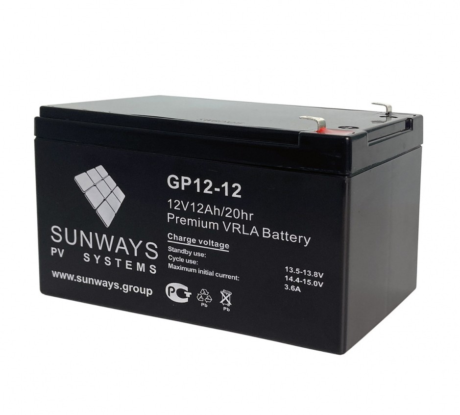 Аккумуляторная батарея SUNWAYS GP 12-12