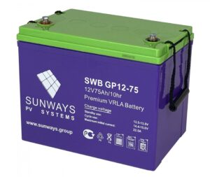 Аккумуляторная батарея SUNWAYS GP 12-75